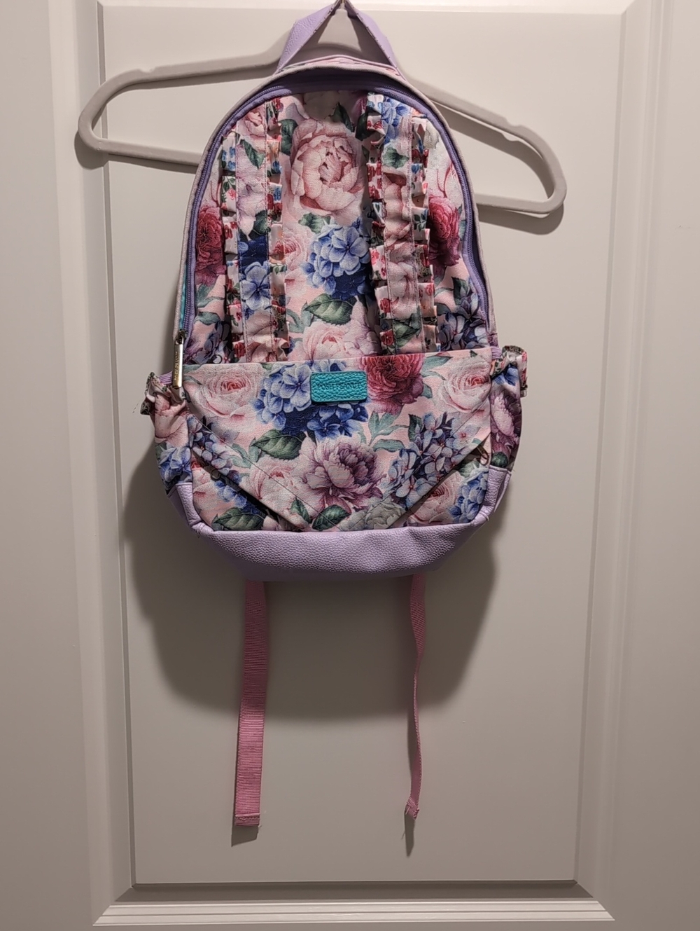 Posh Peanut Floral Mini Backpack in Lavender and Pink